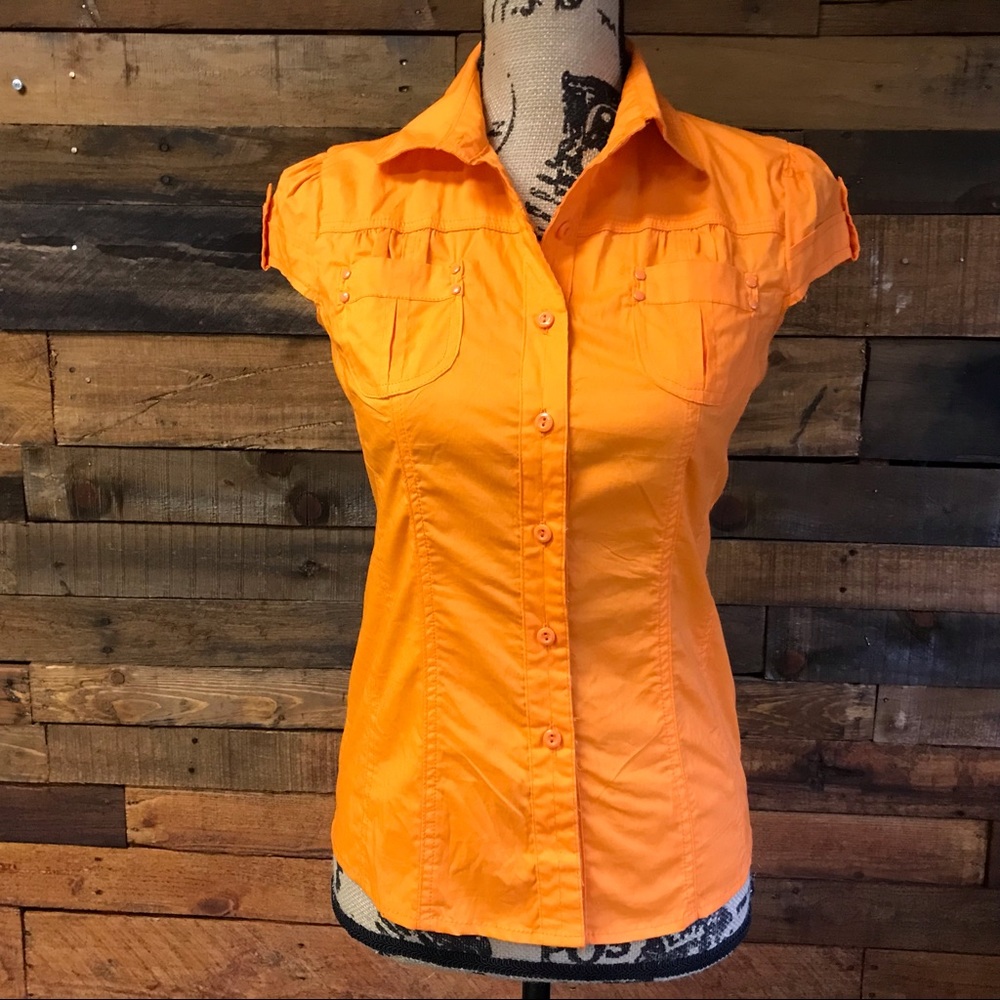 Paper Tee Orange Top
